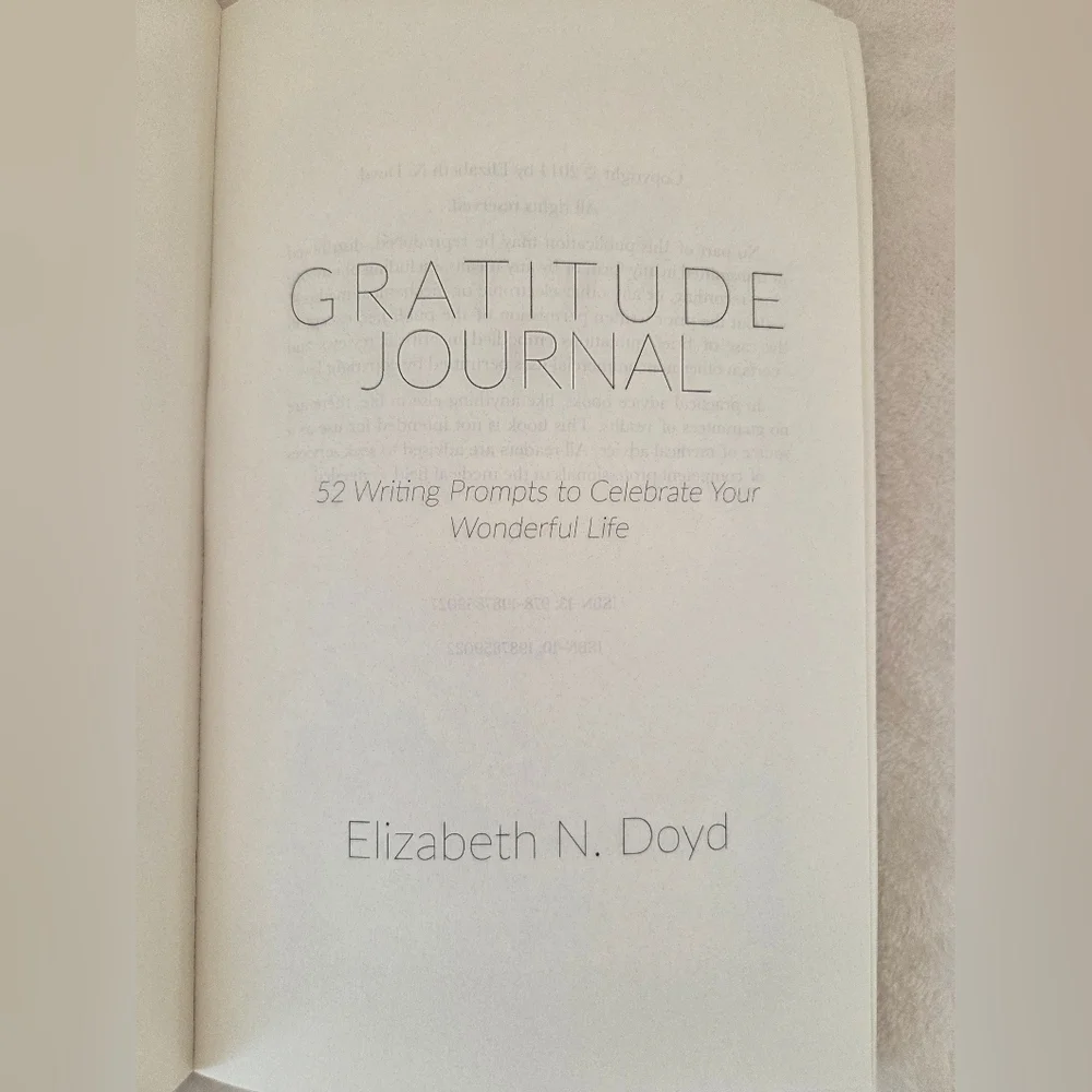 Gratitude Journal by Elizabeth Doyd New Unused